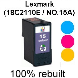 Drucker-Patrone rebuilt Lexmark Nr.15A  (18C2110E) Color, X 2600/2620/2630/2650/2670/Z 2300/2310/Z 2320