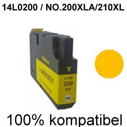 Drucker-Patrone kompatibel Lexmark (14L0200/NO.200XLA/210XL) Yellow Officeedge PRO 4000/4000C/4000Series/5500/5500Series/5500T