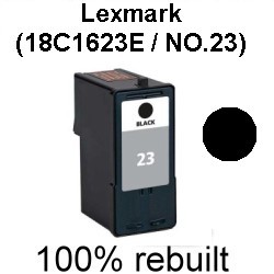 Drucker-Patrone rebuilt Lexmark Nr. 23 (18C1623E) Black,  X-3530/3550/4500 Series/4530/4550/4550 Business Edition,Z1410/1420/1450