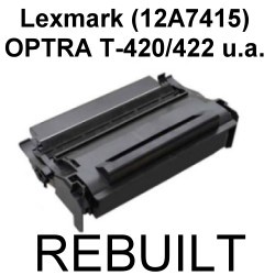 Toner-Patrone rebuilt Lexmark (12A7415) Optra T-420D/420DN/422/422N, T420D/T420DN/T422/T422N