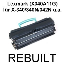 Toner-Patrone rebuilt Lexmark (X340A11G) X-340/340N/342N, X340/X340N/X342N