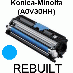 Toner-Patrone rebuilt Konica-Minolta (A0V30HH) Cyan Magicolor-1600W/1650EN/1650END/1650ENDT/1680MF/1690MF