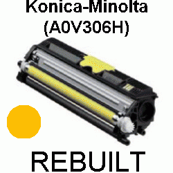 Toner-Patrone rebuilt Konica-Minolta (A0V306H) Yellow Magicolor-1600W/1650EN/1650END/1650ENDT/1680MF/1690MF