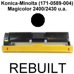 Toner-Patrone rebuilt Konica-Minolta (1710589004) Black Magicolor-2400W/2430DL/2430Desklaser/2450/2450D/2450DX/2450PS/2480MF/2490MF/2500W/2530DL/2550/2550DN/2550N/2590MF 