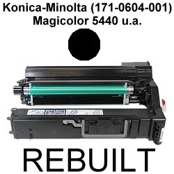 Toner-Patrone rebuilt Konica-Minolta (171-0604-001) Black Magicolor-5440/5440DL/5440DLD/5440DLX/5440Desklaser/5450/5450D/5450DLX/5450DX