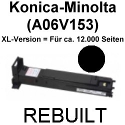 Toner-Patrone rebuilt Konica-Minolta (A06V153) Black, Magicolor 5500/5550/5550 D/5550 DH/5550 DT/5550 DTH/5550 Dthf/5570/5570 D/5570 DH/5570 DTH/5570 Dthf/5600 Series/5650 EN/5670 D/5670 DTH/5670 Dthf/5670 EN
