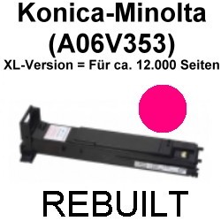 Toner-Patrone rebuilt Konica-Minolta (A06V353) Magenta, Magicolor 5500/5550/5550 D/5550 DH/5550 DT/5550 DTH/5550 Dthf/5570/5570 D/5570 DH/5570 DTH/5570 Dthf/5600 Series/5650 EN/5670 D/5670 DTH/5670 Dthf/5670 EN