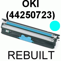 Toner-Patrone rebuilt Oki (44250723) Cyan C-110/130N, MC-160N,C110/C130N/MC160N
