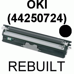 Toner-Patrone rebuilt Oki (44250724) Black C-110/130N, MC-160N,C110/C130N/MC160N