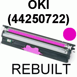 Toner-Patrone rebuilt Oki (44250722) Magenta C-110/130N, MC-160N,C110/C130N/MC160N