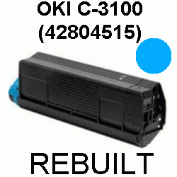 Toner-Patrone rebuilt Oki (42804515) Cyan C-3100/C3100