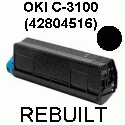 Toner-Patrone rebuilt Oki (42804516) Black C-3100/C3100