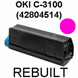 Toner-Patrone rebuilt Oki (42804514) Magenta C-3100/C3100