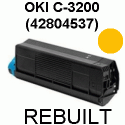 Toner-Patrone rebuilt Oki (42804537) Yellow C-3200/C3200