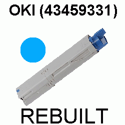 Toner-Patrone rebuilt Oki (43459331) Cyan C-3300/3400/3450/3600,C3300/C3400/C3450/C3600