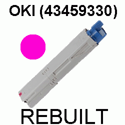 Toner-Patrone rebuilt Oki (43459330) Magenta C-3300/3400/3450/3600,C3300/C3400/C3450/C3600