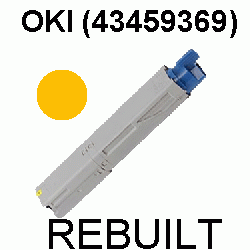 Toner-Patrone rebuilt Oki (43459369) Yellow C3520/C3530/C-3520/3530/MC350/MC360/MC-350/360