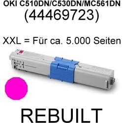 Toner-Patrone rebuilt Oki (44469723) Magenta C-510DN/C-530DN/MC-561DN