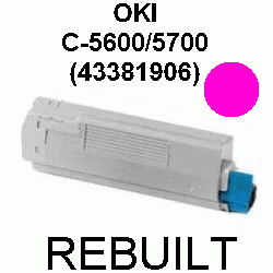 Toner-Patrone rebuilt Oki (43381906) Magenta C-5600/5700/C5600/C5700