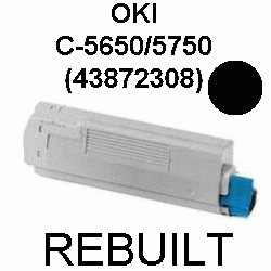 Toner-Patrone rebuilt Oki (43872308) Black C5650/C5750/C-5650/5750