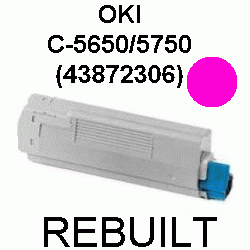 Toner-Patrone rebuilt Oki (43872306) Magenta C5650/C5750/C-5650/5750