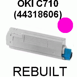 Toner-Patrone rebuilt Oki (44318606) Magenta C-710/711, C710/C711 Cdtn/DN/DTN/N/WT