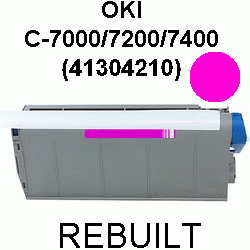 Toner-Patrone rebuilt Oki (41304210) Magenta C7000/C7200/C7400,C-7000/7200/7400