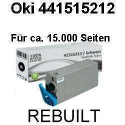 Toner-Patrone rebuilt Oki (41515212) Black, C 9000/C 9200/C 9200 CCS/C 9200 DN/C 9200 DXN/C 9200 N/C 9200 N CCS/C 9400/C 9400 CCS/C 9400 DXN/C 9400 DXN CCS/Executive 3000 Series/Executive 3037/Executive 3037 DXN/Executive 3037 E