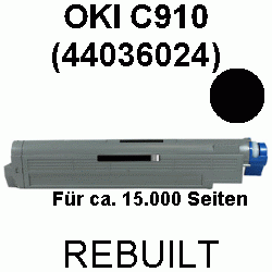 Toner-Patrone rebuilt Oki (44036024) Black C-910, C910 DN, C910N, C910DN, C910 N, C-910DN, C-910N