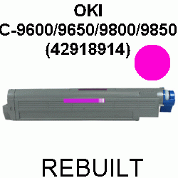 Toner-Patrone rebuilt Oki (42918914) Magenta C9600/C9650/C9800/C9850/C-9600/9650/9800/9850