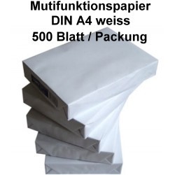 Hochwertiges Multifunktionspapier weiss (500 Blatt) 80g/m² DIN A4