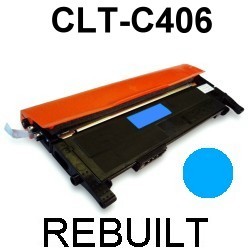 Toner-Patrone rebuilt Samsung (CLT-C406S) Cyan CLP-360/365,CLP360/CLP365,CLX-3300/3305,CLX3300/CLX3305,Xpress C410W/C460