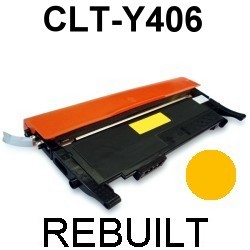 Toner-Patrone rebuilt Samsung (CLT-Y406S) Yellow CLP-360/365,CLP360/CLP365,CLX-3300/3305,CLX3300/CLX3305,Xpress C410W/C460