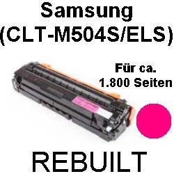 Toner-Patrone rebuilt Samsung (CLT-M504S/ELS) Magenta CLP-415 N/NW, CLP415, CLX-4195 FN/FW/N, CLX4195