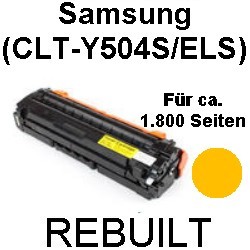 Toner-Patrone rebuilt Samsung (CLT-Y504S/ELS) Yellow CLP-415 N/NW, CLP415, CLX-4195 FN/FW/N, CLX4195