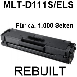 Toner-Patrone rebuilt Samsung (MLT-D111S), Samsung Xpress M 2020, M 2020 W, M 2021, M 2021 W, M 2022, M 2022 W, M 2026, M 2026 W, M 2070, M 2070 F, M 2070 FW, M 2070 W, M 2071 FH, M 2071 FW, M 2071 HW, M 2071 W, M 2078, M 2078 F, M 2078 FW, M 2078 W, SL M