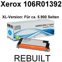 Toner-Patrone rebuilt Xerox (106R01392) Cyan Phaser 6280/6280DN/6280DNM/6280N