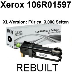 Toner-Patrone rebuilt Xerox (106R01597) Black Phaser 6500DN/6500N/6500Series, WC-6500Series/6505DN/6505N, Workcentre 6500Series/6505DN/6505N