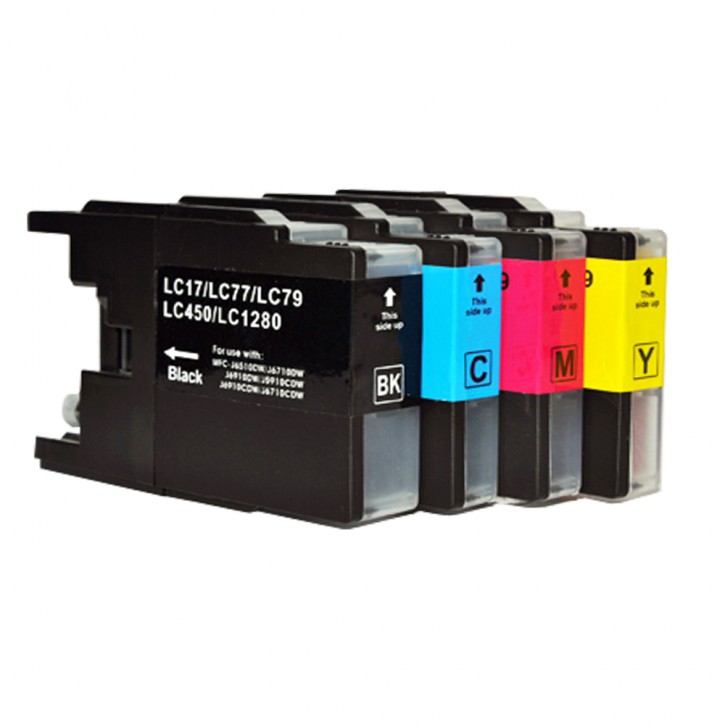 Multipack Drucker-Patrone kompatibel Brother (LC-1240) C/M/Y/K