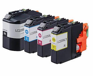 Multipack Drucker-Patrone kompatibel Brother (LC-229/LC-225) C/M/Y/K