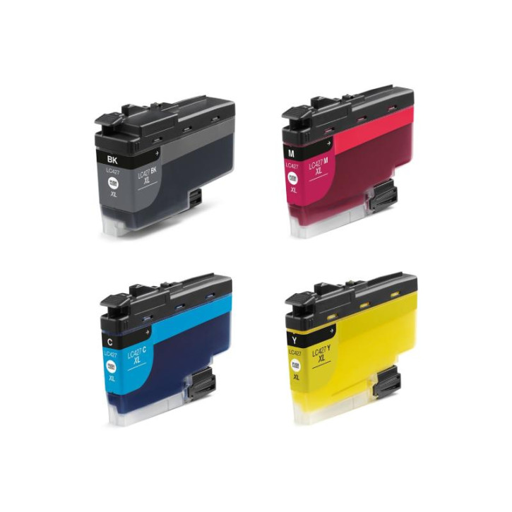 Multipack Drucker-Patronen kompatibel Brother (LC-427 XL VAL) BK+C+M+Y, Brother MFC-J 5955DW/6950 Series/6955DW/6957DW6959DW