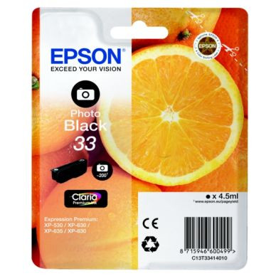 Original Epson (C13T33414012 / 33) Photo Black "Sonderaktion"