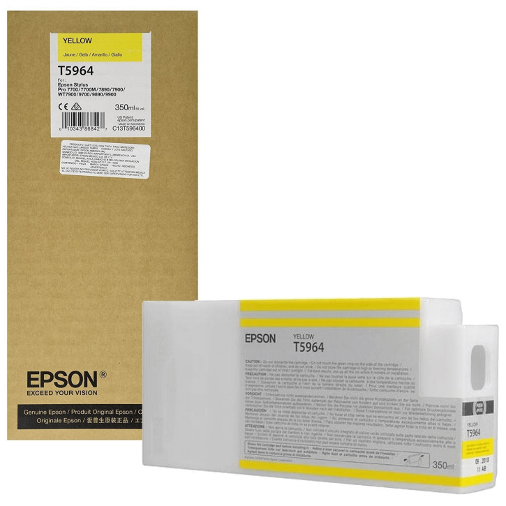 Original Epson T5964 (C13T596400) Yellow, Inhalt 350ml (Sonderaktion)