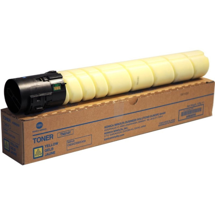 Original Konica Minolta Toner (TN-514Y / A9E8250) Yellow (SONDERAKTION)