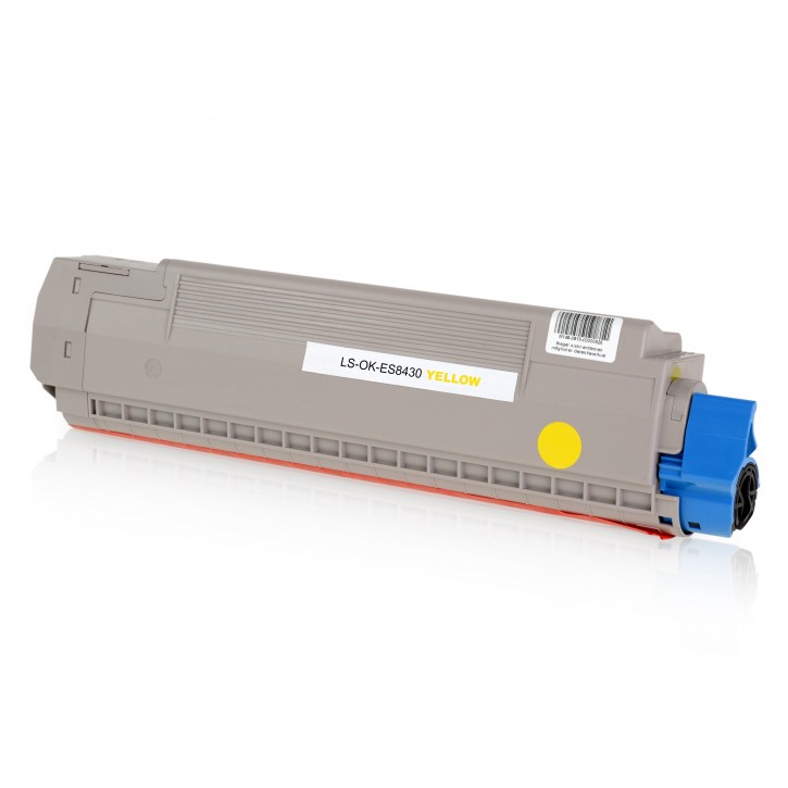 Toner-Patrone rebuilt Oki (44059125) Yellow, OKI ES 8430, ES 8430 DN