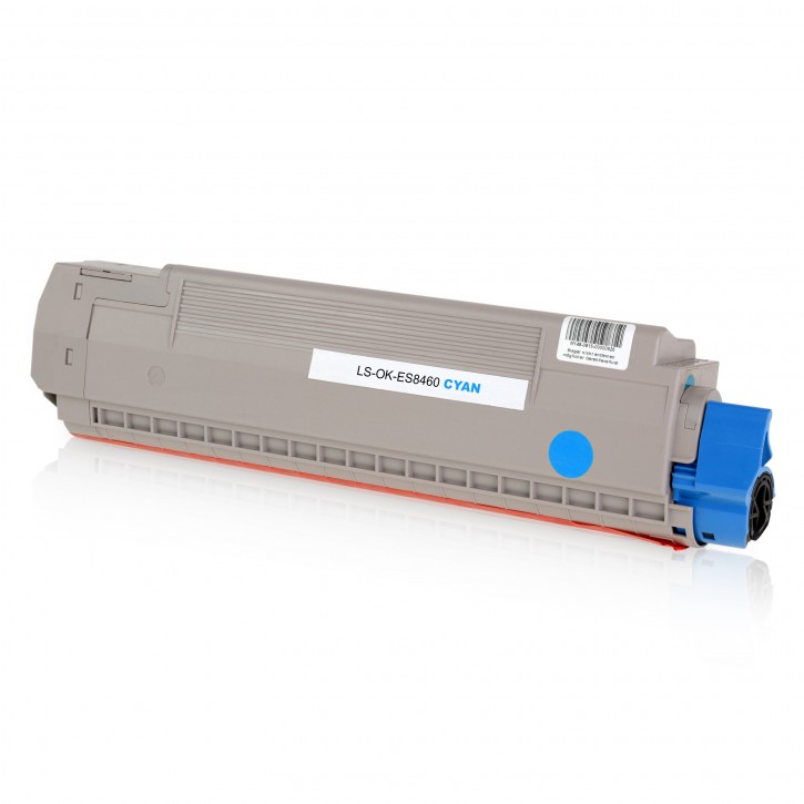 Toner-Patrone rebuilt Oki (44059231) Cyan, OKI ES 8460  OKI ES 8460 Cdtn, ES 8460 CDX, ES 8460 Cdxn, ES 8460 DN, ES 8460 N