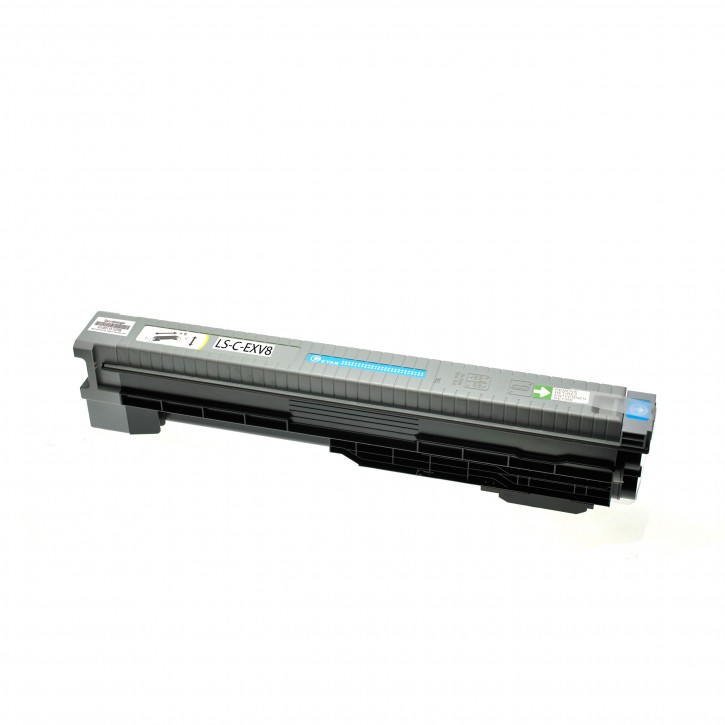 Toner-Patrone rebuilt Canon (C-EXV8/7628A002) Cyan, Canon CLC 2620, CLC 3200, CLC 3220, Imagerunner C 3200, Imagerunner C 3200 I, Imagerunner C 3200 N, C 3220, Imagerunner C 3220 N, IR C 2620, IR C 2620 N, IR C 3200, IR C 3200 N, IR C 3220, IR C 3220 N