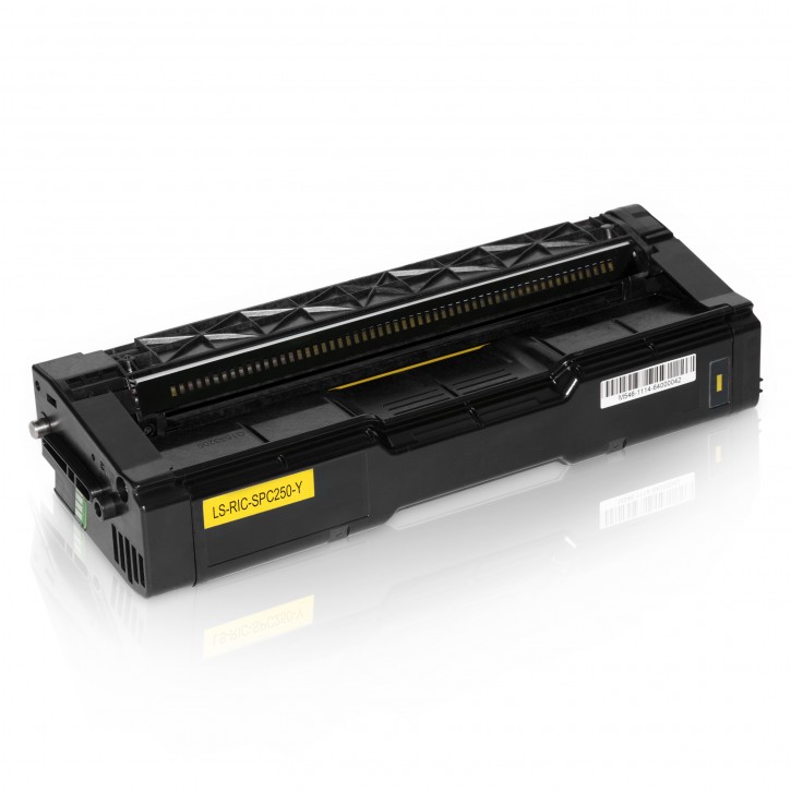 Toner-Patrone rebuilt Ricoh (407546), Yellow, Ricoh Aficio SP C 250, Aficio SP C 250 DN, Aficio SP C 250 E, Aficio SP C 250 SF, Aficio SP C 250 SFW, SP C 250, SP C 250 DN, SP C 250 E, SP C 250 SF, SP C 250 SFW